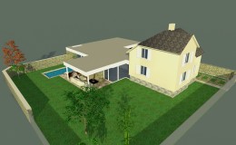 04_přízemní bezbariérová přístavba vily