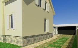 06_hlavní vstup a příjezd do domu