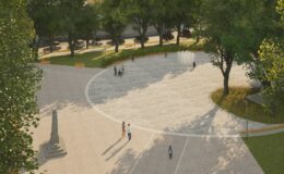 13- s lavičkama_revitalizace Náměstí Lišov