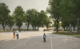 9-s lavičkama_revitalizace Náměstí Lišov